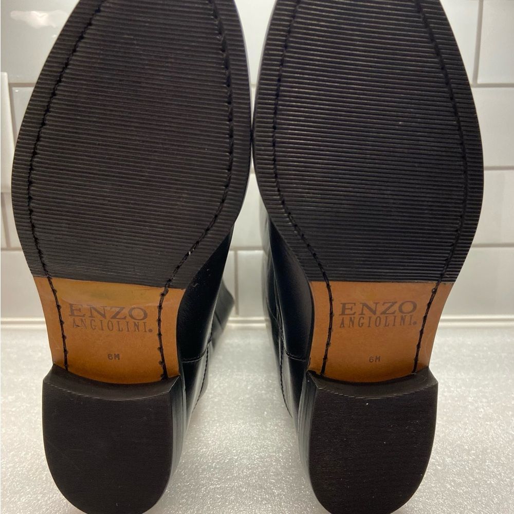Enzo Angiolini WAVERLY Black Leather LIKE NEW 👢Boots Size 6 - Picture 8 of 9